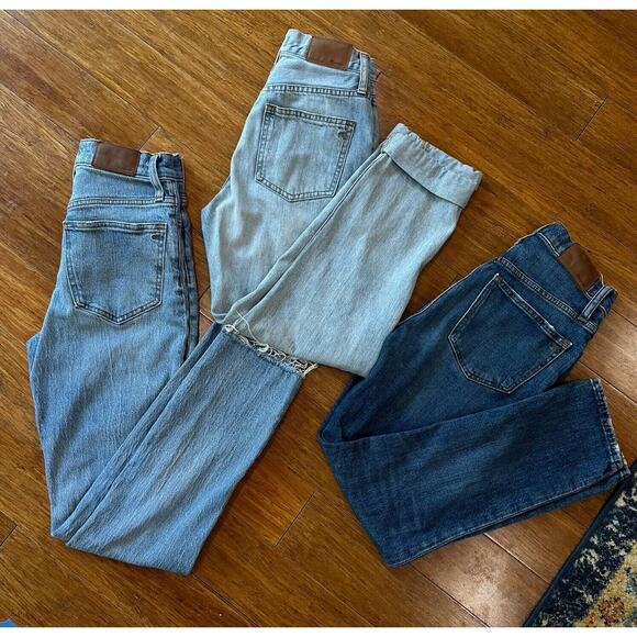 Madewell Denim - Madewell Jeans Lot High Rise Slim Crop Boy Jean The Perfect Vintage Jean 24